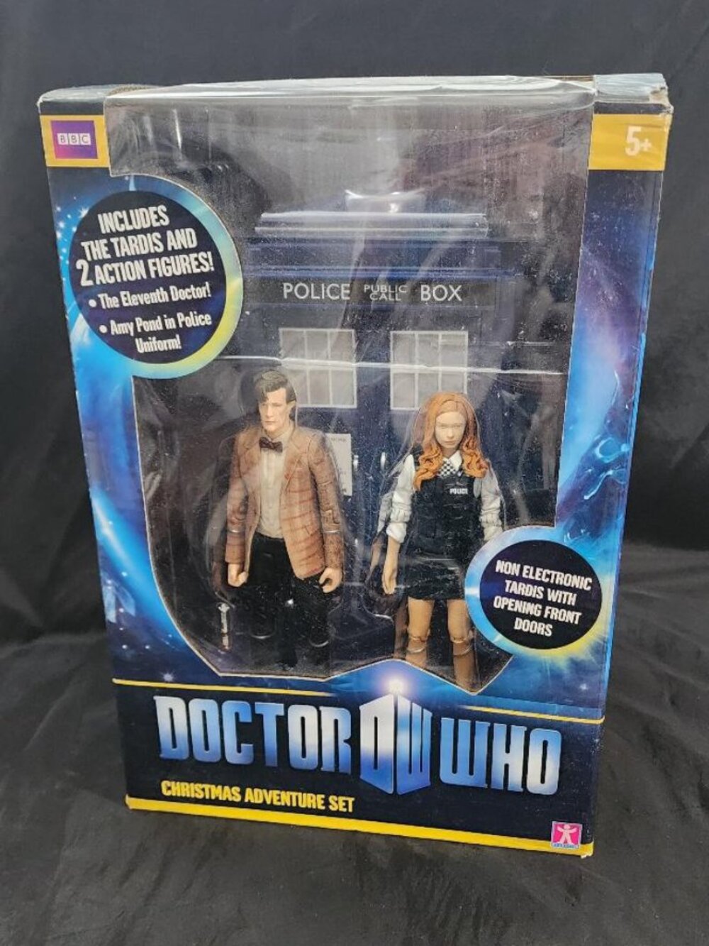 Vintage BBC Christmas Adventure Set with Tardis, 11th Dr Who & Amy Pond, NIP
